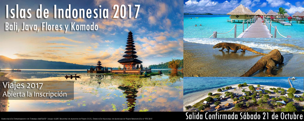 Islas de Indonesia 2017 Única Salida