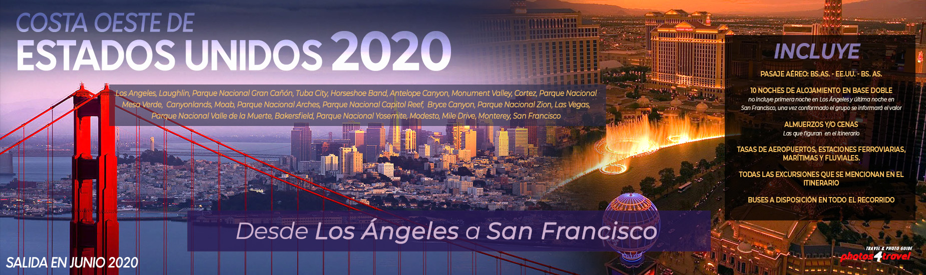 Costa Oeste de Estados Unidos 2020